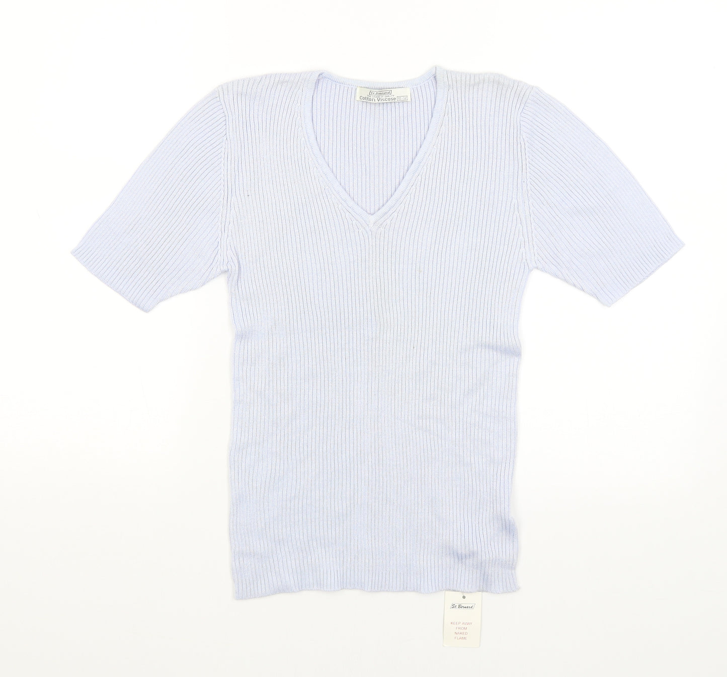 St Bernard Womens Blue   Basic T-Shirt Size 12