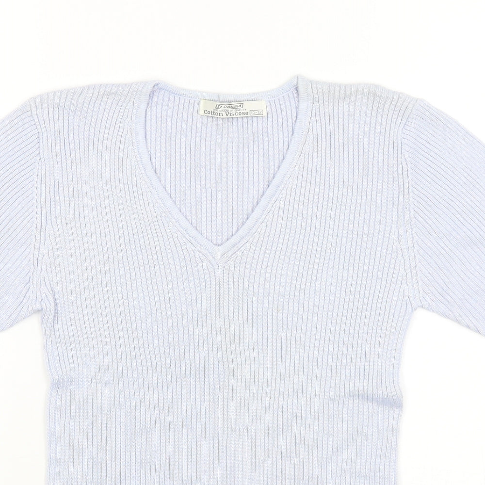 St Bernard Womens Blue   Basic T-Shirt Size 12