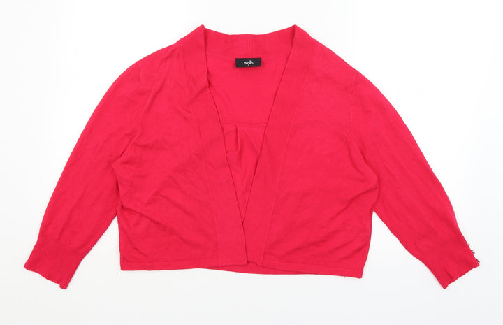 Wallis Womens Pink   Wrap Jumper Size M