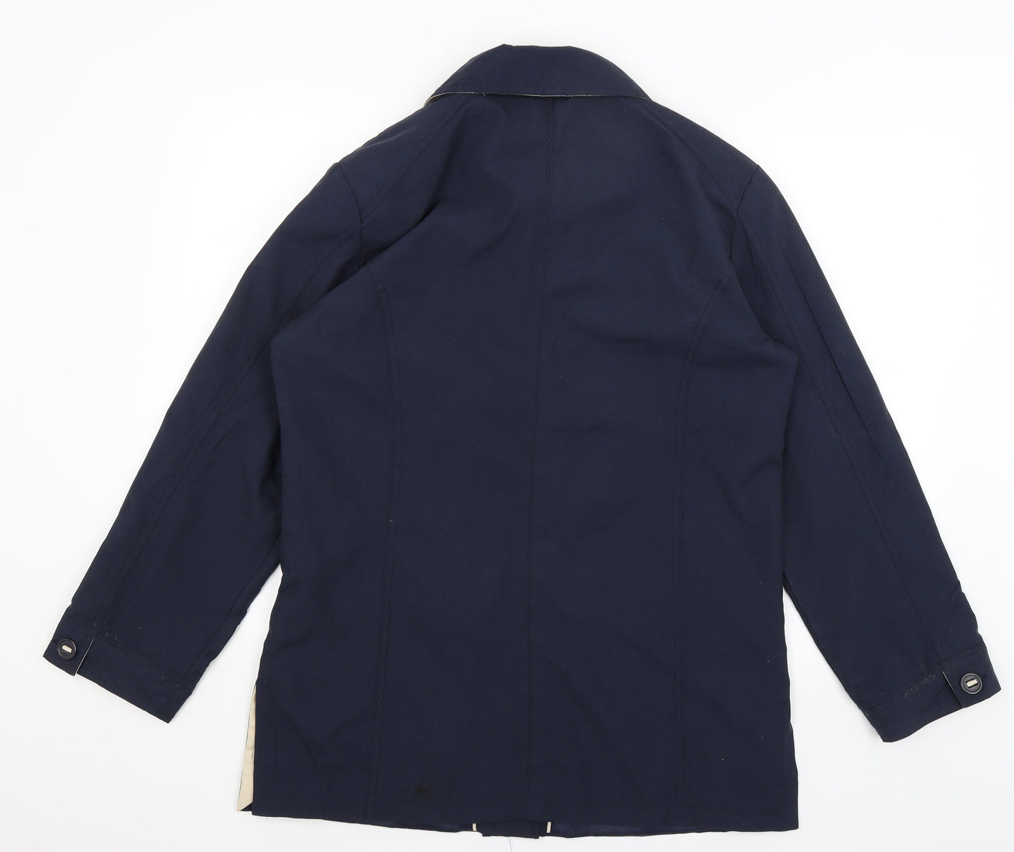 YS Collection Womens Blue   Rain Coat Coat Size 12