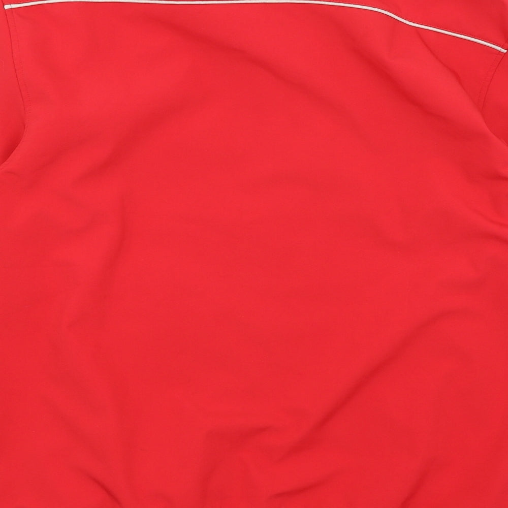 Joma Mens Red   Windbreaker Coat Size L