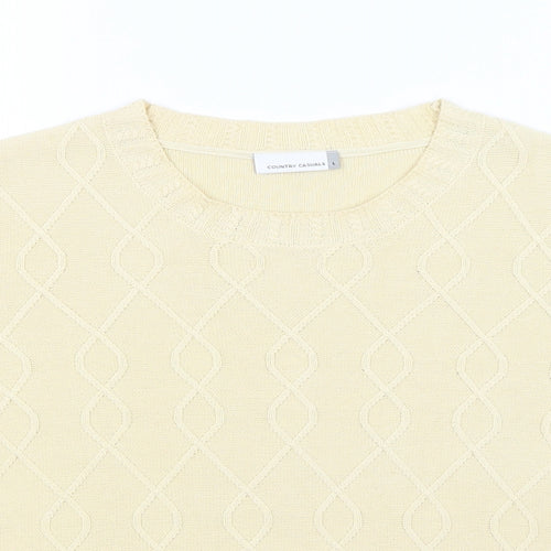 Country Casuals Womens Beige   Basic T-Shirt Size L
