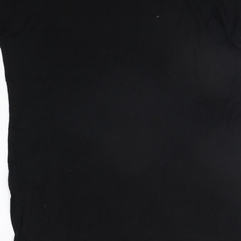 Boohoo Womens Black   Basic T-Shirt Size 10