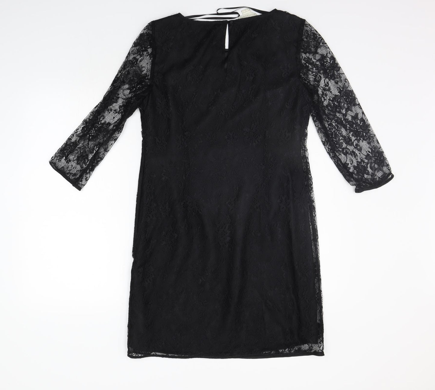 Monsoon Womens Black Floral  A-Line  Size 12