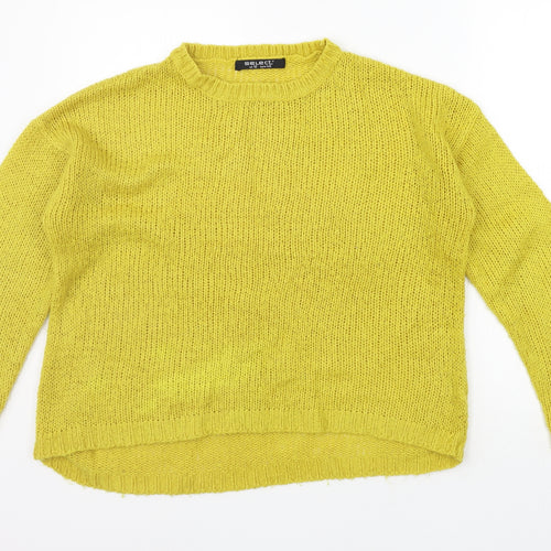Select Womens Yellow   Pullover Jumper Size 12