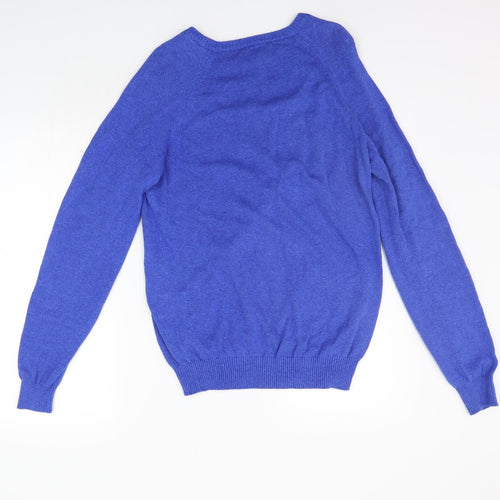 Primark Womens Blue Houndstooth  Pullover Jumper Size S