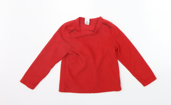 DECATHLON  Boys Red   Pullover Jumper Size 6 Years