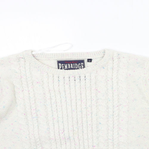 New Look Womens Beige   Pullover Jumper Size 14