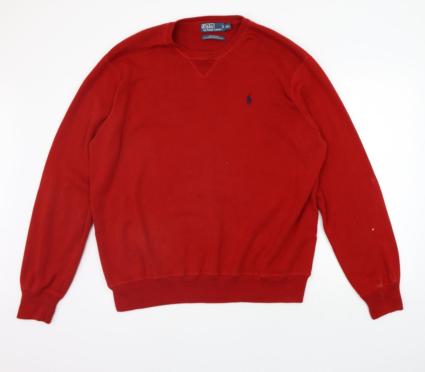 Ralph Lauren Mens Red   Pullover Jumper Size 3XL  - washable mark
