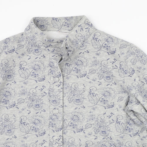 Damart Womens Grey Geometric  Jacket Coat Size 18