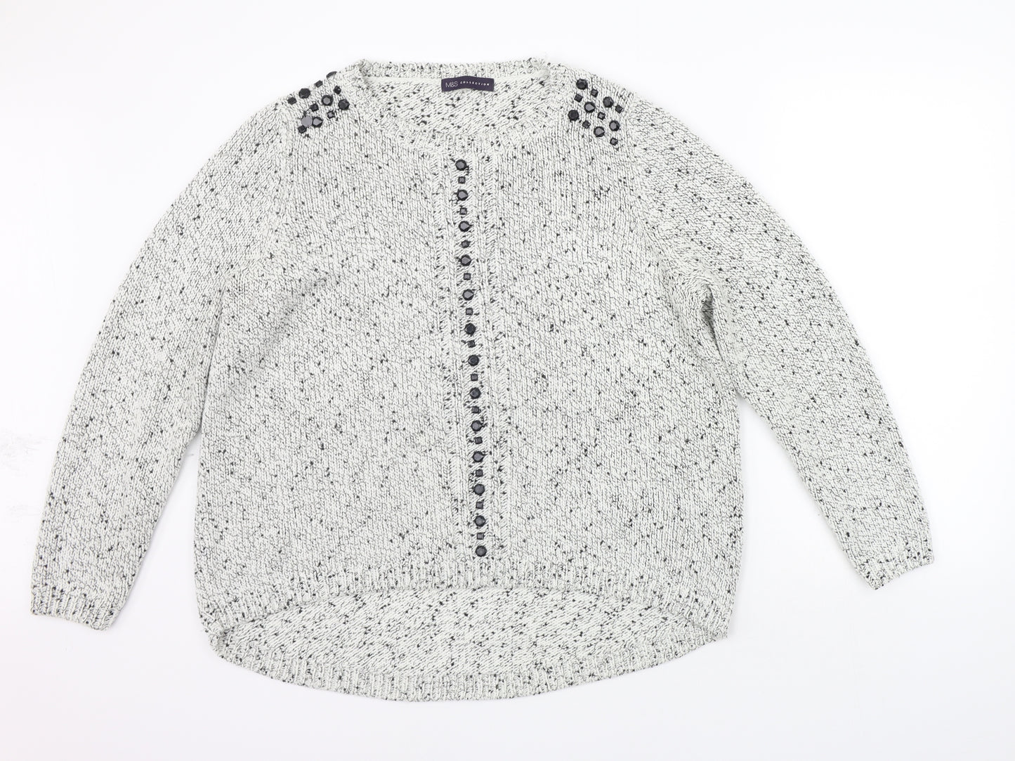 Marks and Spencer Womens Grey   Pullover Jumper Size 20