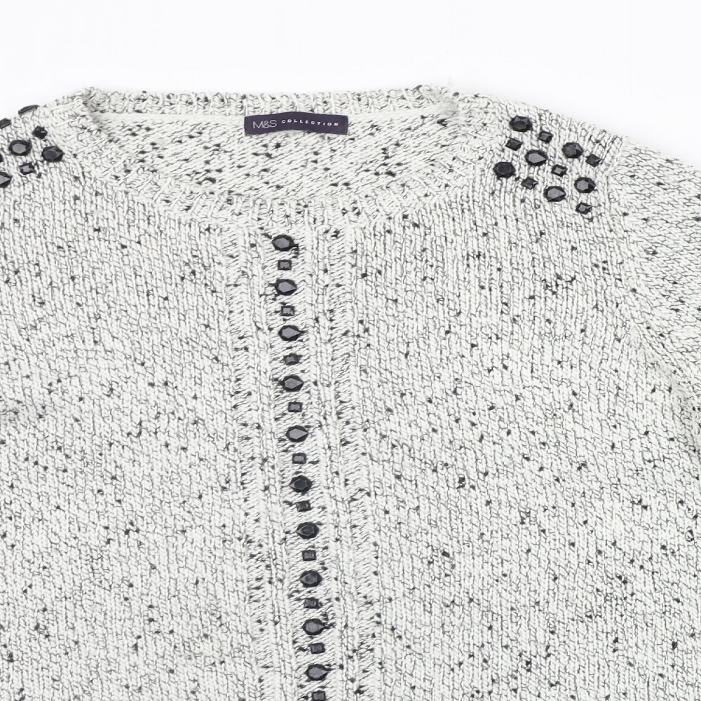 Marks and Spencer Womens Grey   Pullover Jumper Size 20