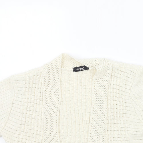 GLIMPSE DESIGN  Womens Beige   Cardigan Jumper Size M