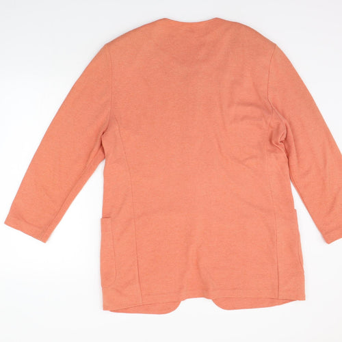 VivaKi Womens Orange Houndstooth  A-Line  Size 14