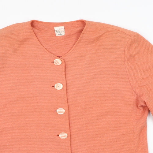 VivaKi Womens Orange Houndstooth  A-Line  Size 14