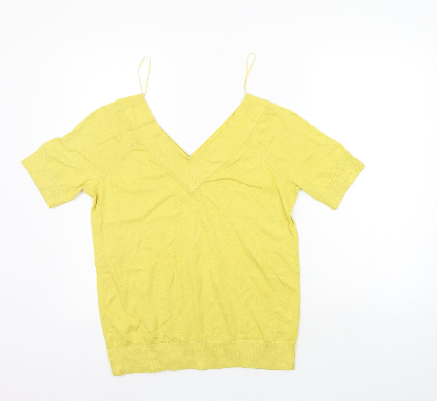 TU Womens Yellow   Pullover Jumper Size 14