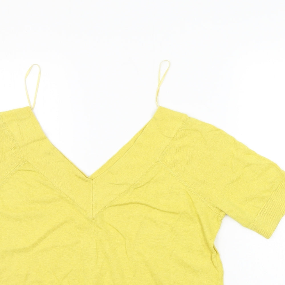 TU Womens Yellow   Pullover Jumper Size 14