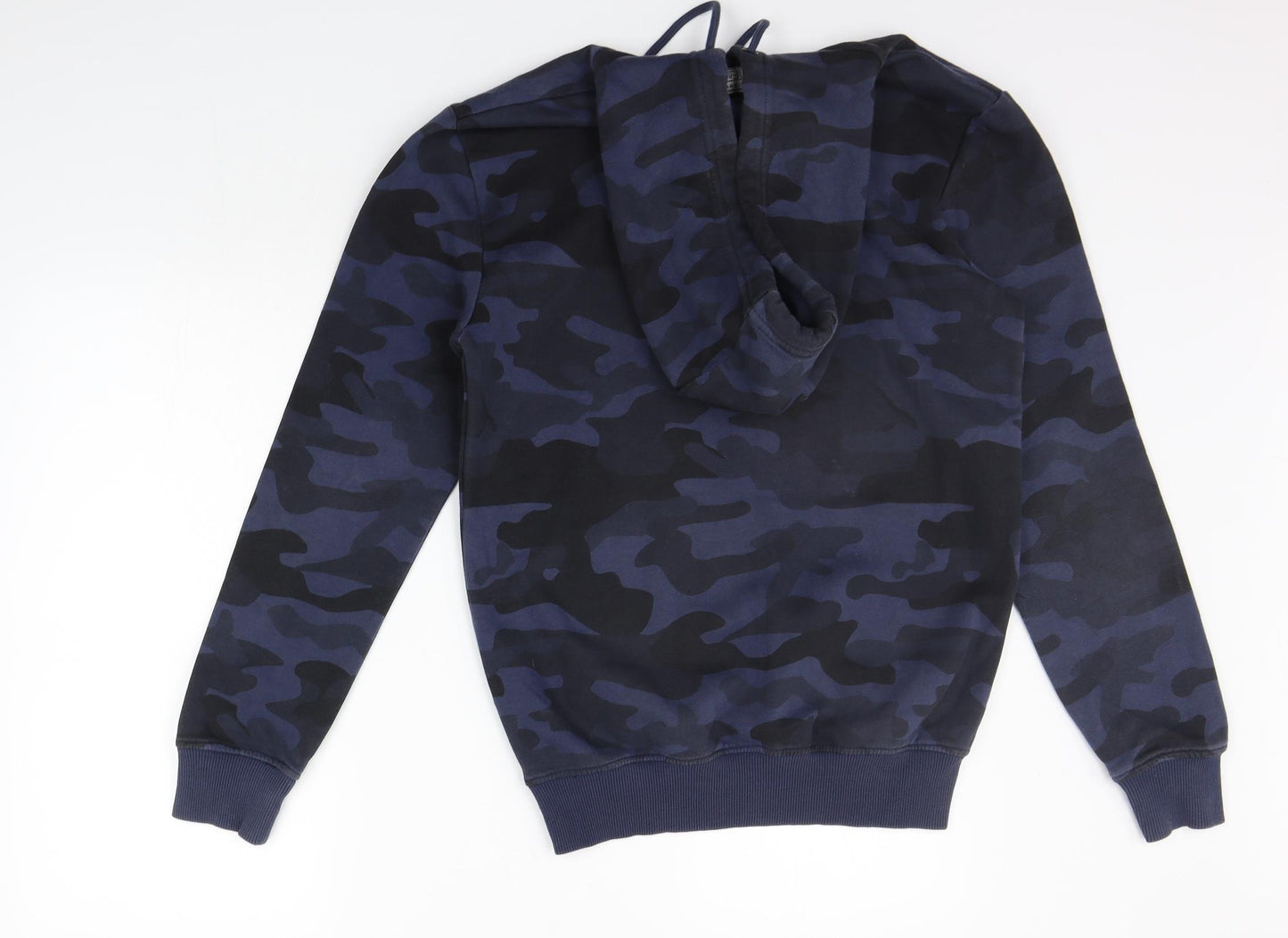 F&F Mens Blue Geometric  Pullover Jumper Size S  - washable mark