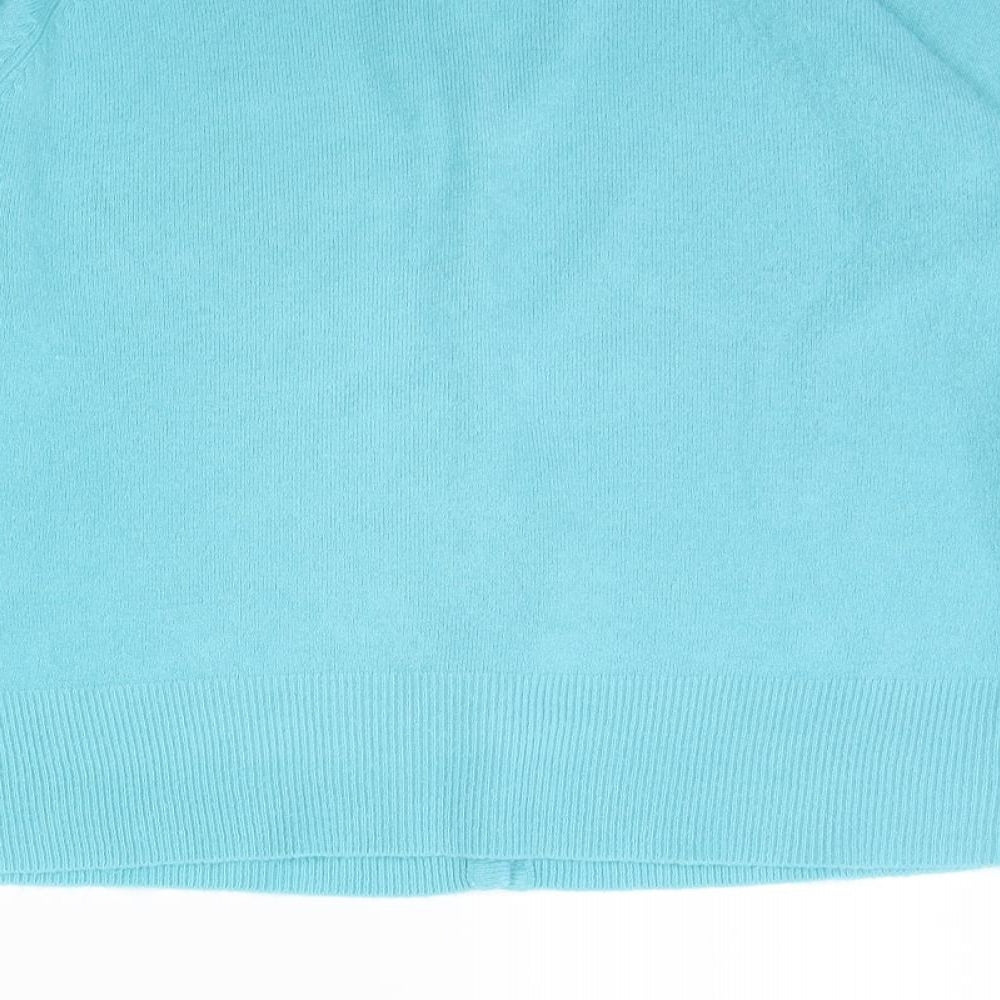 //text Womens Blue   Cardigan Jumper Size L