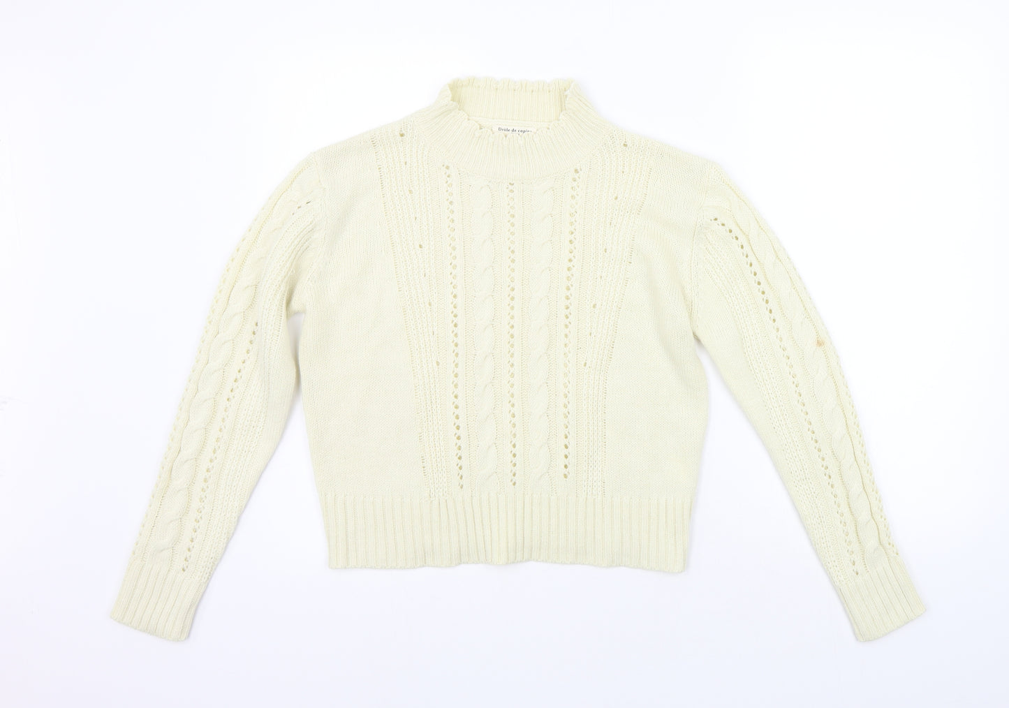Drole de copine Womens Beige   Pullover Jumper Size S