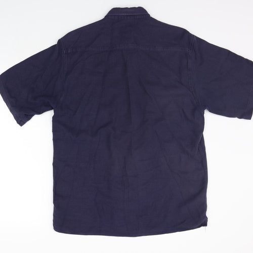 Full Circle Mens Blue    Button-Up Size L