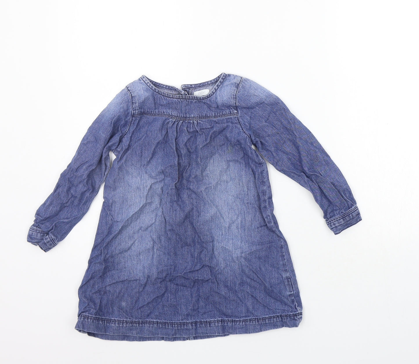NEXT Girls Blue   A-Line  Size 3-4 Years  - washable mark