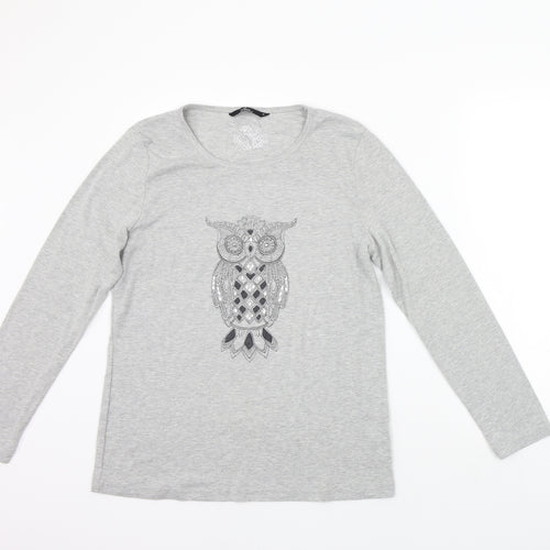 BM Womens Grey   Pullover Jumper Size M