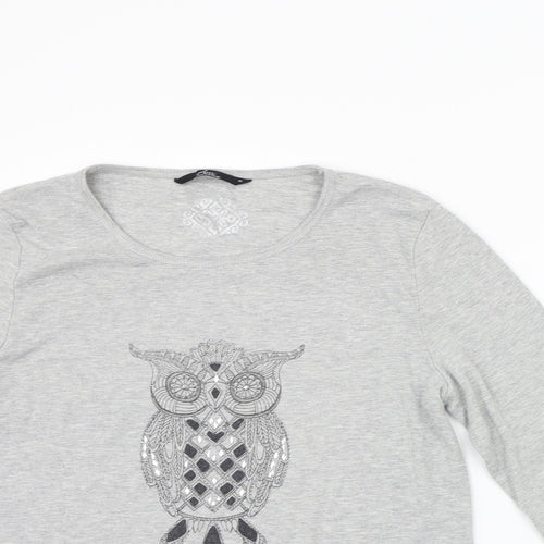 BM Womens Grey   Pullover Jumper Size M