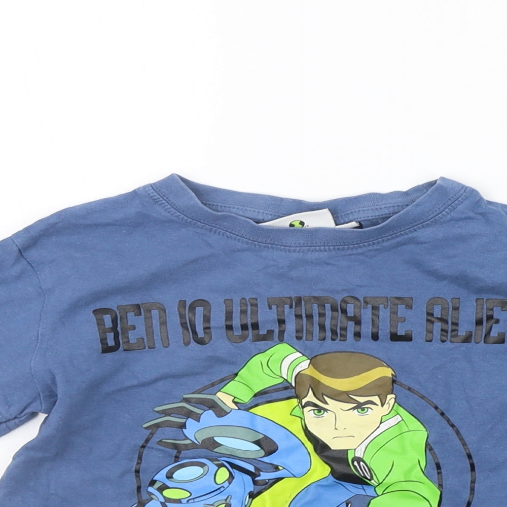 TvMania Girls Blue   Basic T-Shirt Size 6 Years
