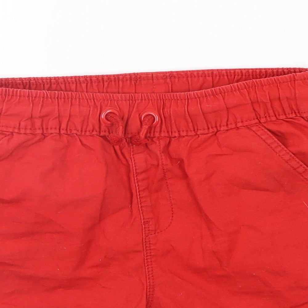 George Boys Red   Chino Shorts Size 5-6 Years