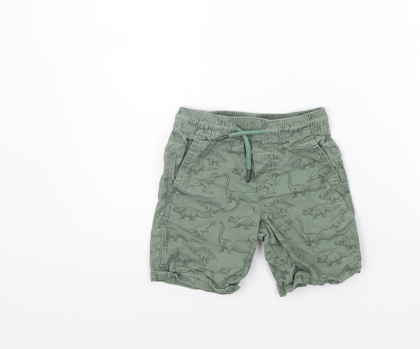 Primark Girls Green   Cut-Off Shorts Size 3-4 Years