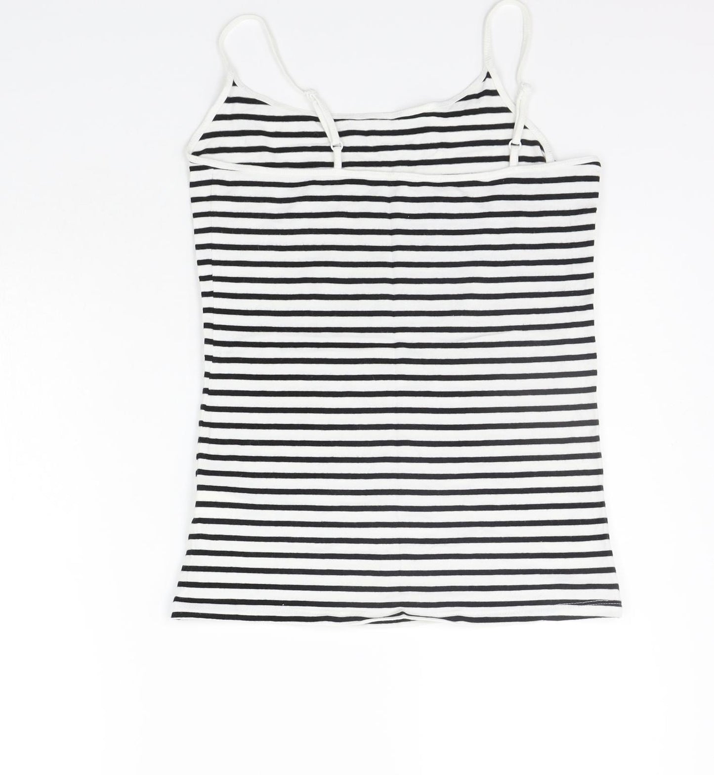 Primark Womens Black Striped  Basic Tank Size 14