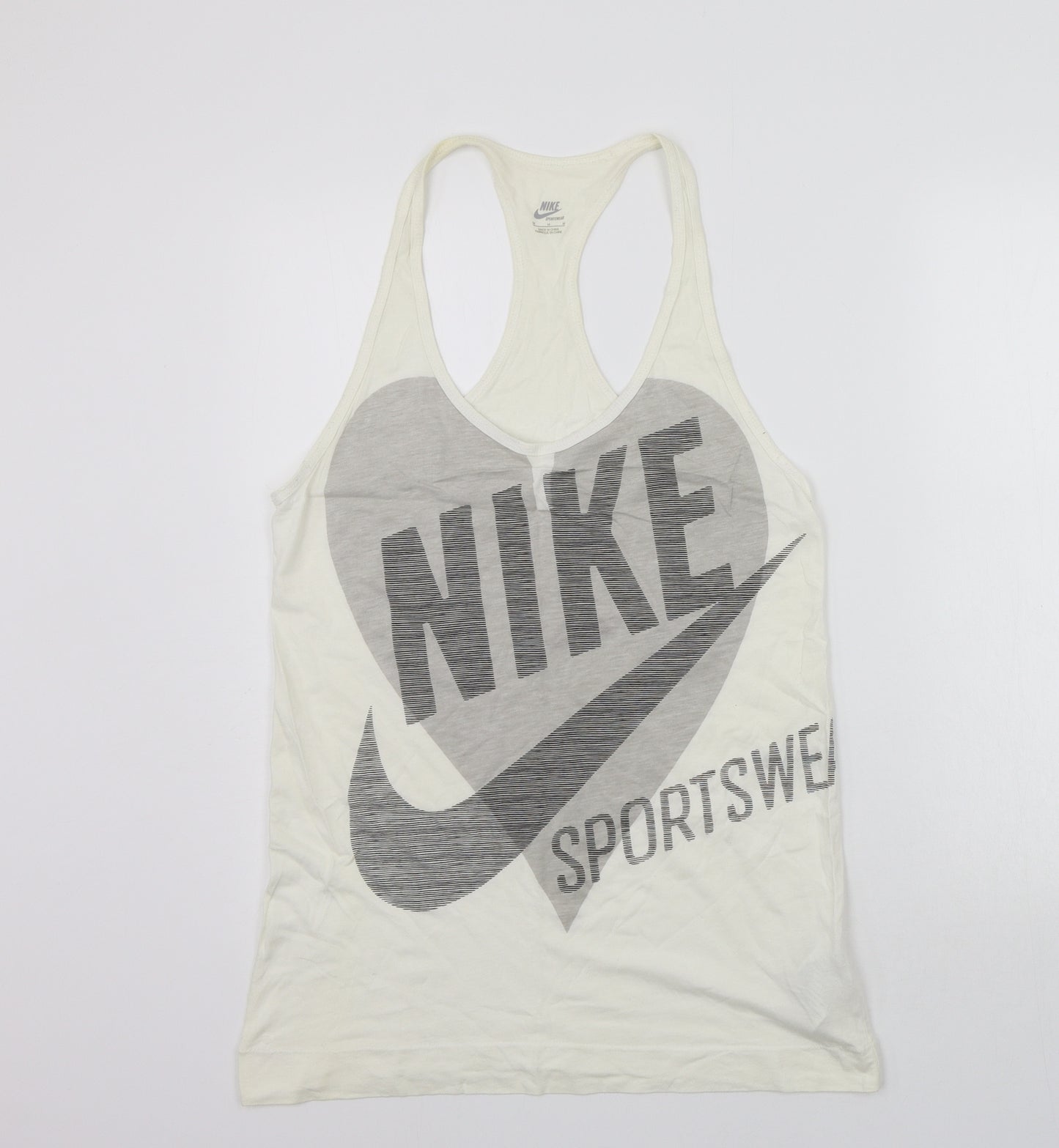 Nike Mens White   Basic Tank Size M