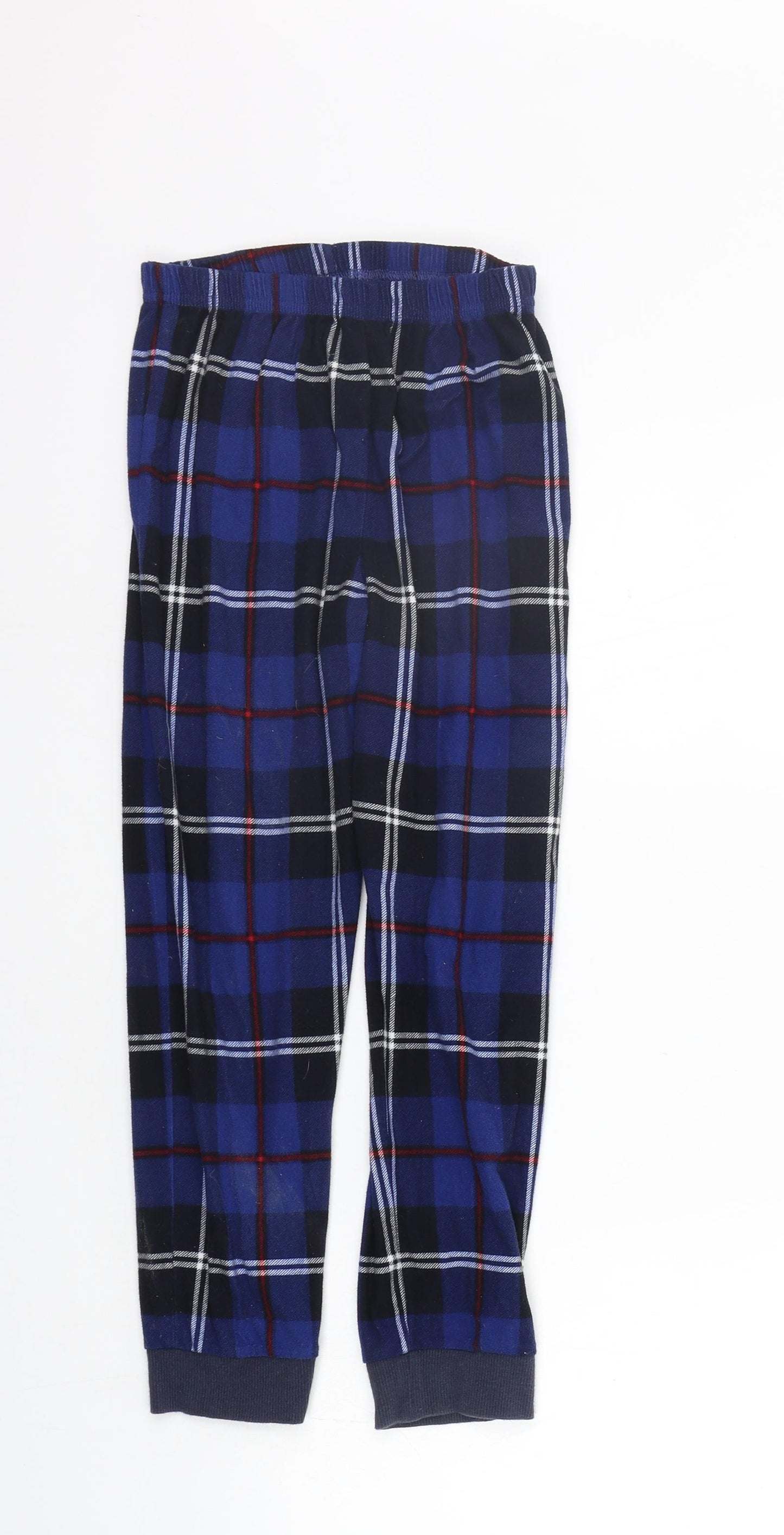 NEXT Boys Blue Check   Pyjama Pants Size 9 Years  - Elastic Waist Band