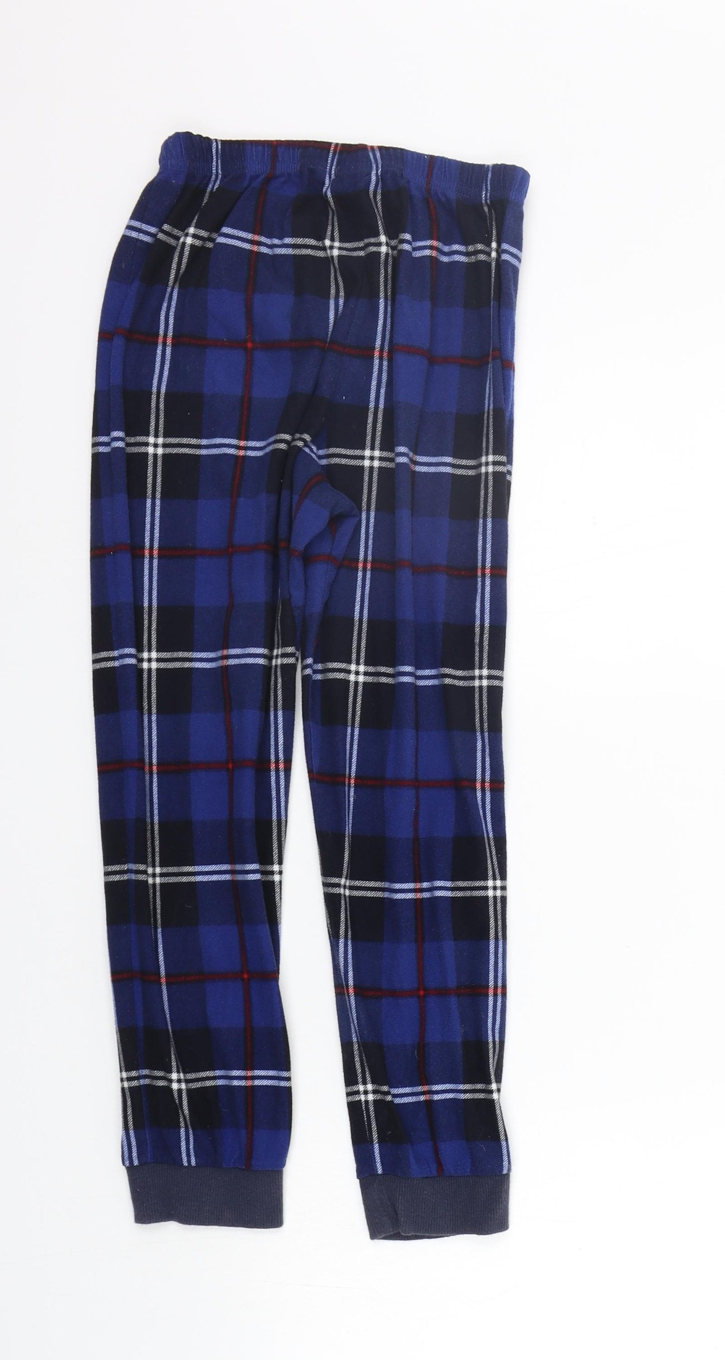 NEXT Boys Blue Check   Pyjama Pants Size 9 Years  - Elastic Waist Band