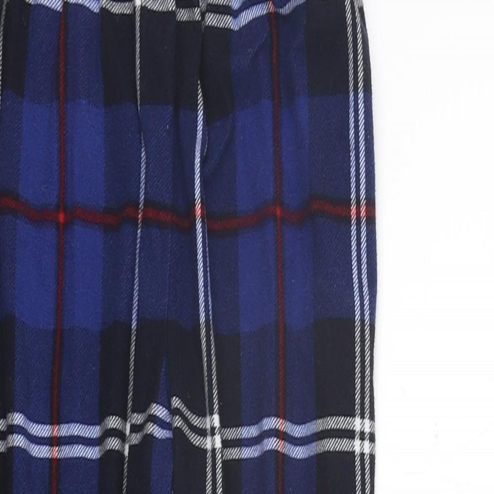 NEXT Boys Blue Check   Pyjama Pants Size 9 Years  - Elastic Waist Band