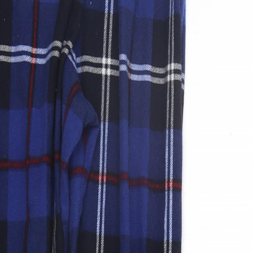 NEXT Boys Blue Check   Pyjama Pants Size 9 Years  - Elastic Waist Band