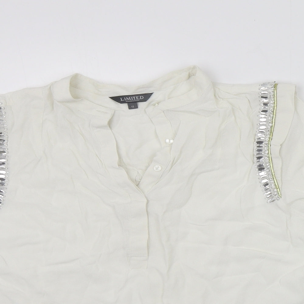 LIMITED COLLECTION Womens White   Basic T-Shirt Size 12
