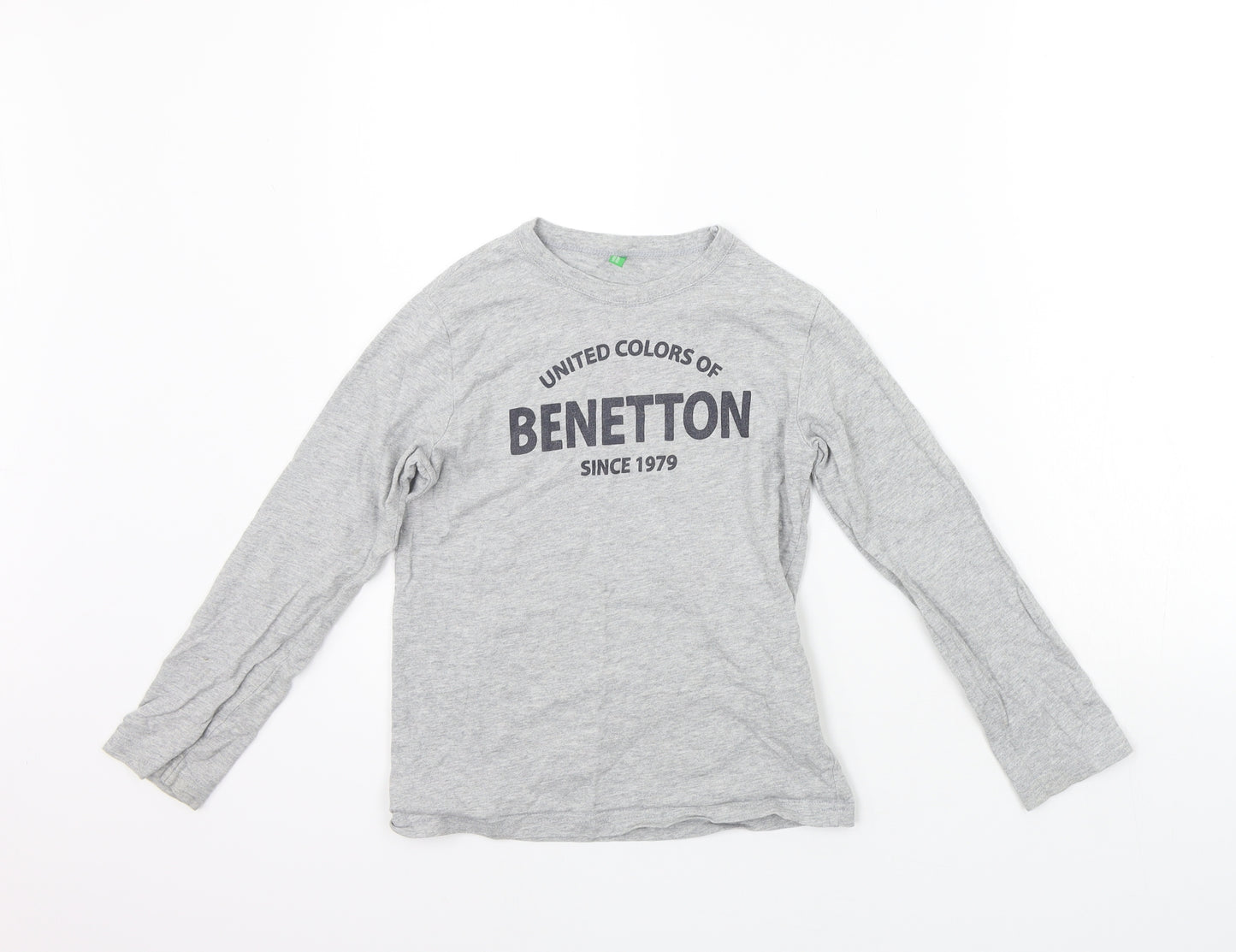 United Colours of Benetton Boys Grey   Basic T-Shirt Size M