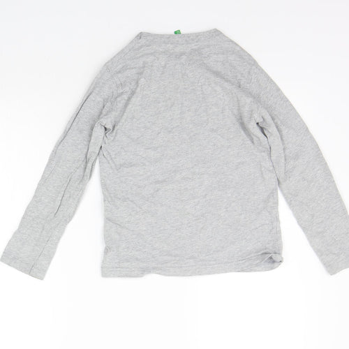 United Colours of Benetton Boys Grey   Basic T-Shirt Size M