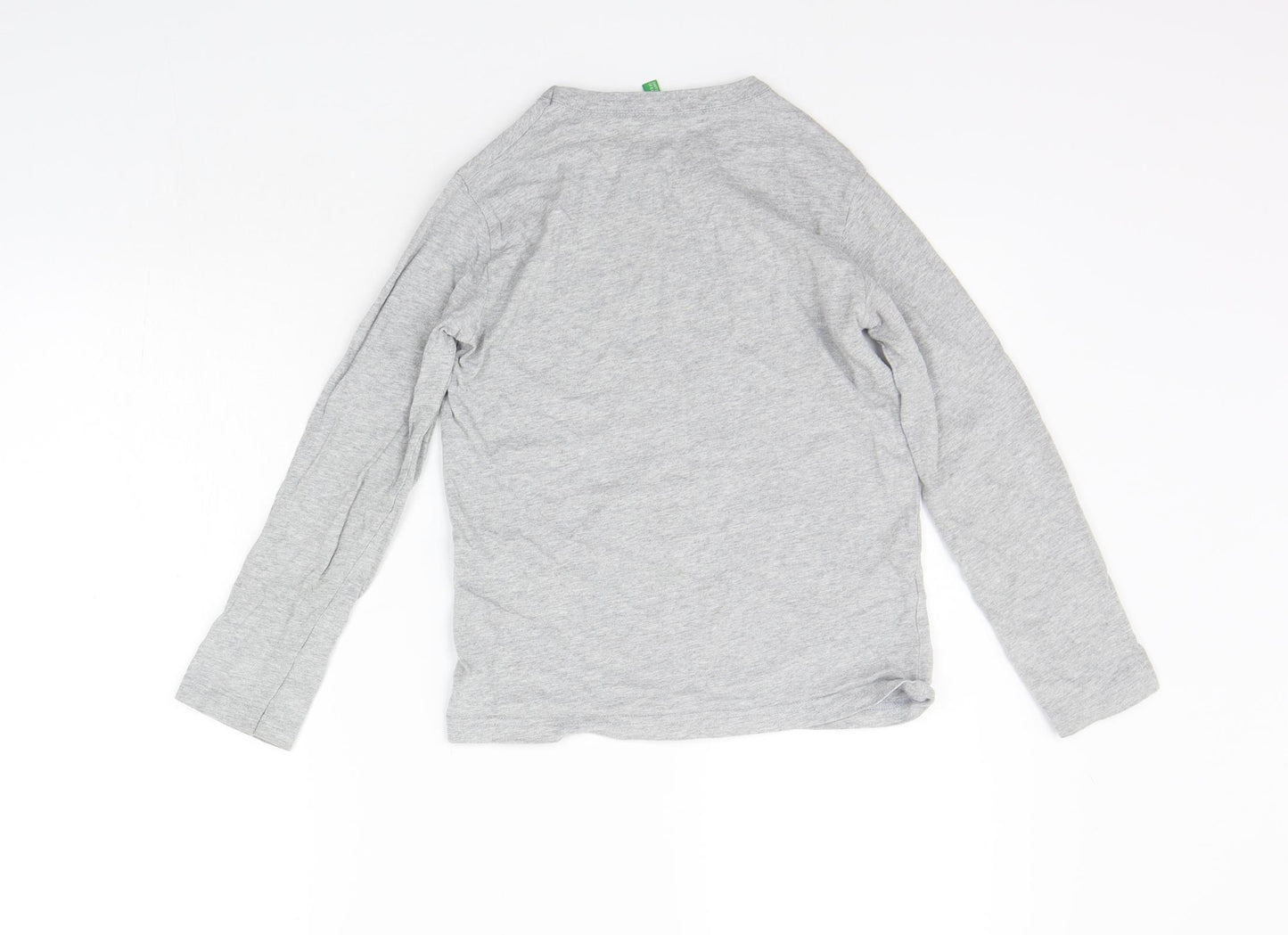 United Colours of Benetton Boys Grey   Basic T-Shirt Size M