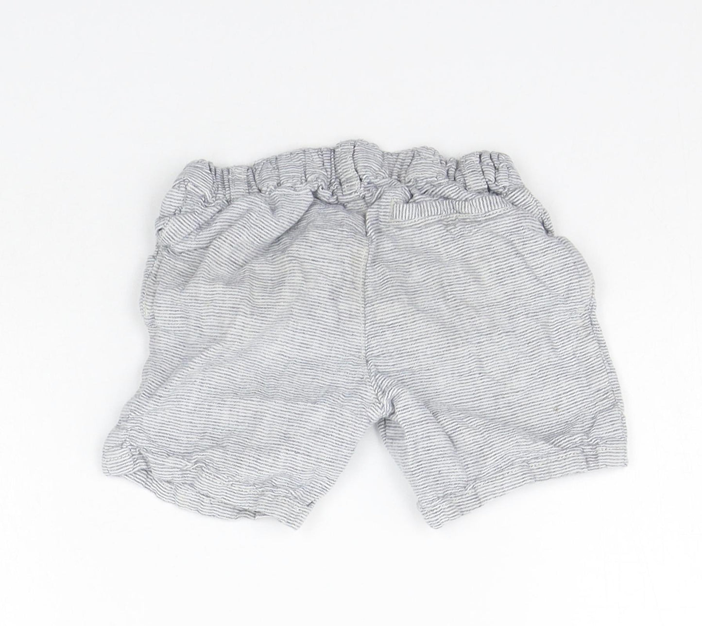 Matalan Girls Grey Striped  Chino Shorts Size 3-4 Years