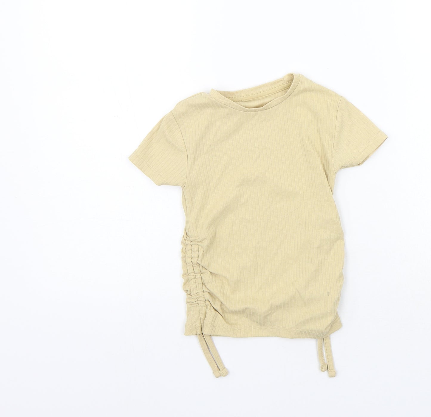 George Girls Beige   Basic T-Shirt Size 5-6 Years