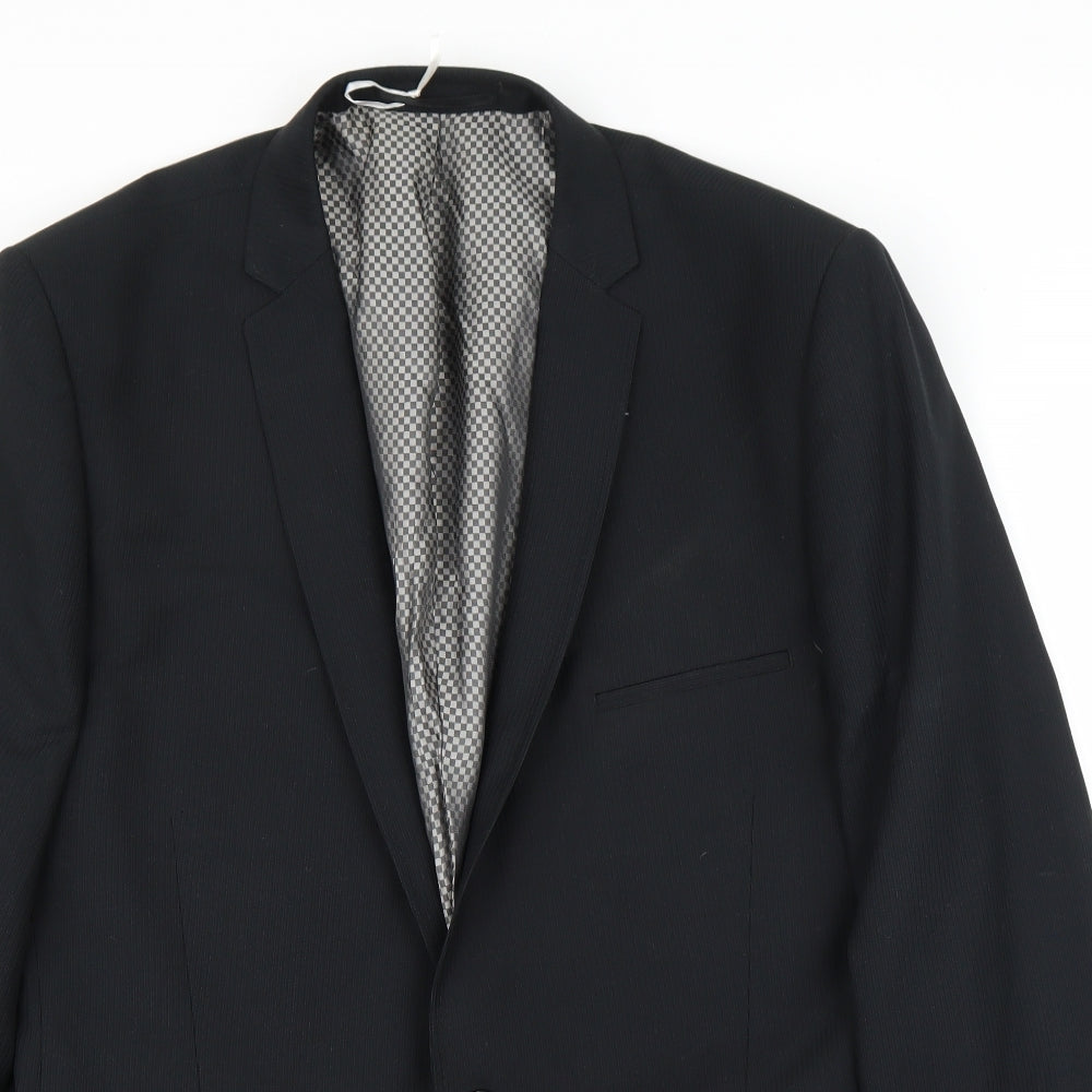 Lambretta Mens Black   Jacket Suit Jacket Size 44