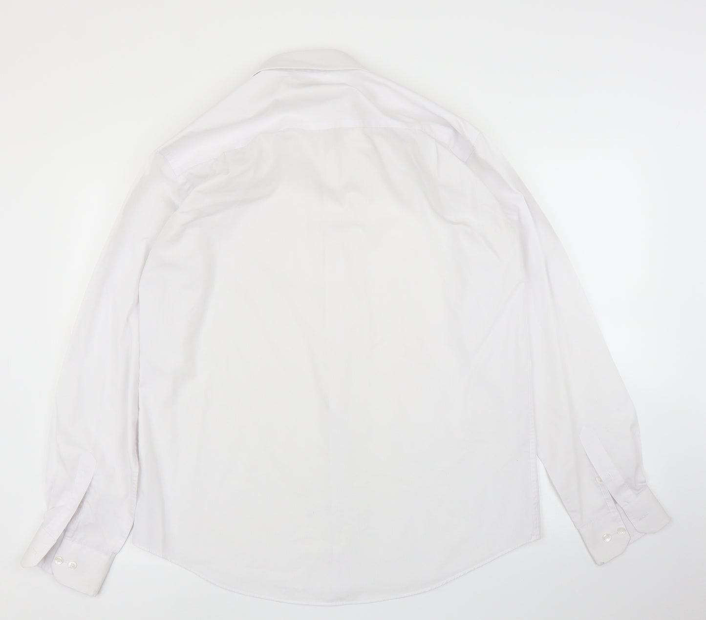 Primark Mens White    Button-Up Size 15.5
