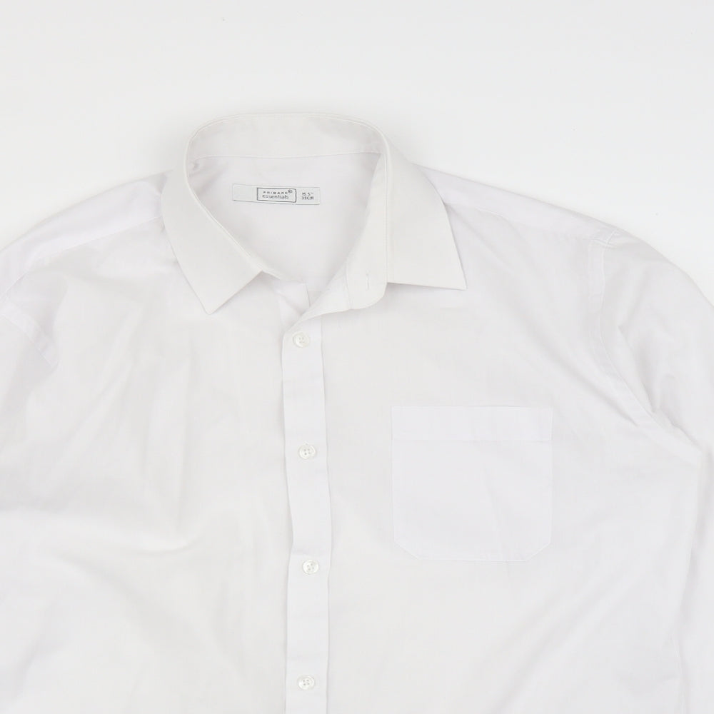 Primark Mens White    Button-Up Size 15.5