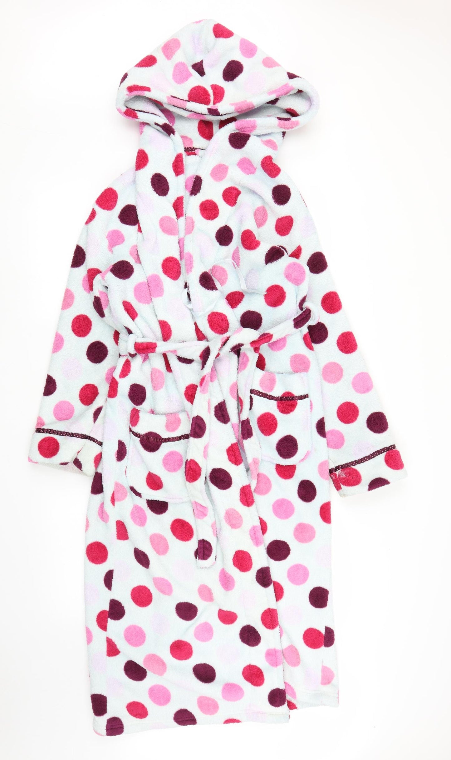 NEXT Womens Grey Polka Dot  Capri Robe Size S