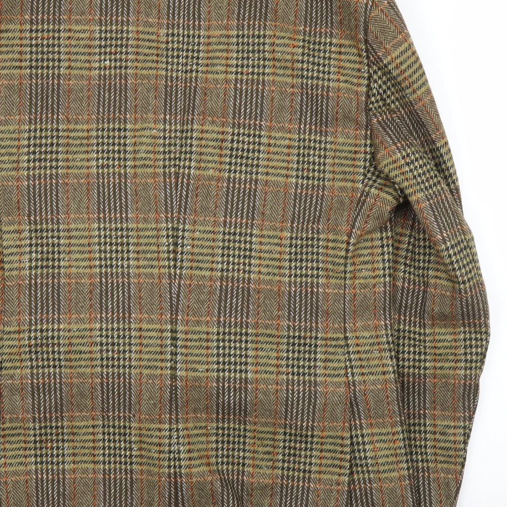 Guards Mens Green Plaid  Jacket Suit Jacket Size 40