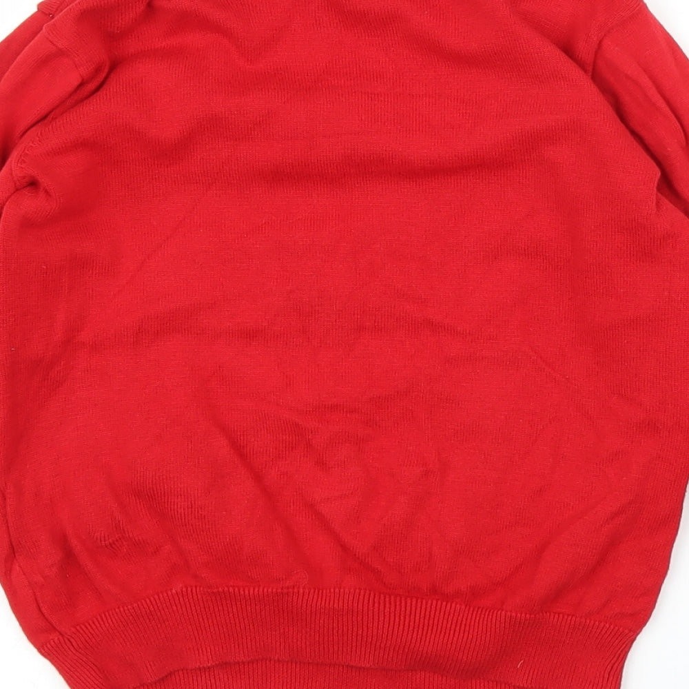 Primark Girls Red   Pullover Jumper Size 9-10 Years  - Christmas
