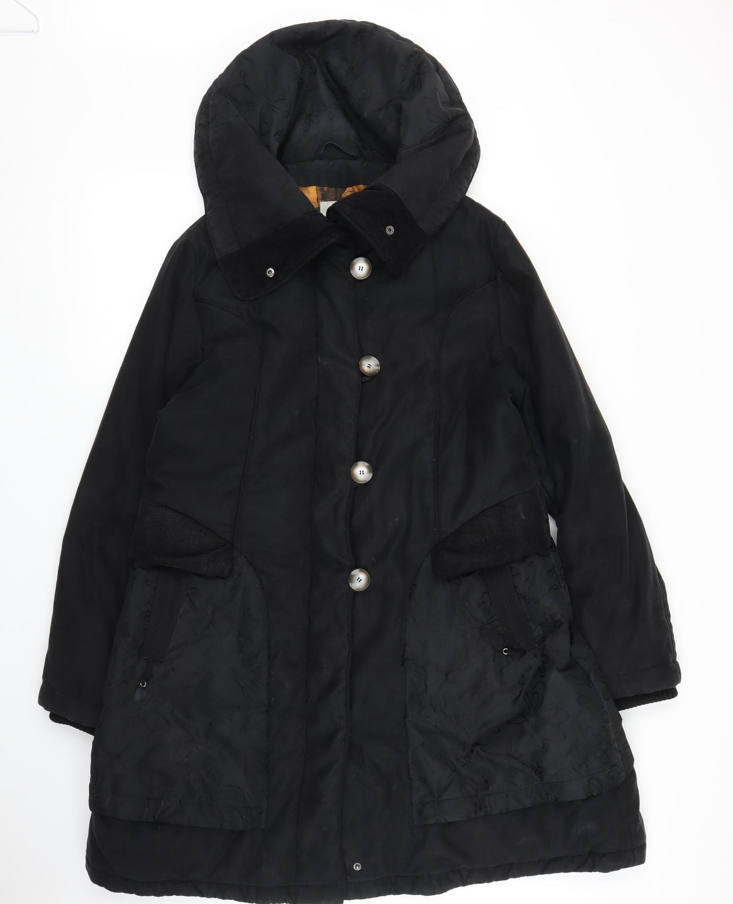 Loft Fashion Womens Black   Parka Coat Size 10